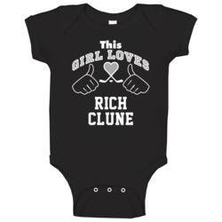 This Girl Loves Rich Clune Los Angeles Hockey Fan Sports Baby One Piec This Girl Loves Rich Clune Los Angeles Hockey Fan Sports Baby One Piec