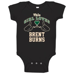 This Girl Loves Brent Burns Minnesota Hockey Fan Sports Baby One Piece This Girl Loves Brent Burns Minnesota Hockey Fan Sports Baby One Piece