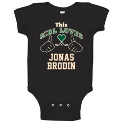 This Girl Loves Jonas Brodin Minnesota Hockey Fan Sports Baby One Piec This Girl Loves Jonas Brodin Minnesota Hockey Fan Sports Baby One Piec