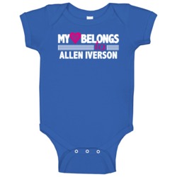 My Heart Belongs To Allen Iverson Detroit Basketball Player Fan Baby O My Heart Belongs To Allen Iverson Detroit Basketball Player Fan Baby O