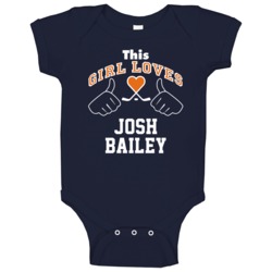 This Girl Loves Josh Bailey New York Hockey Fan Sports Baby One Piece This Girl Loves Josh Bailey New York Hockey Fan Sports Baby One Piece