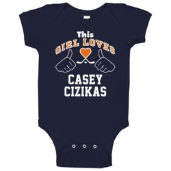 This Girl Loves Casey Cizikas New York Hockey Fan Sports Baby One Piec This Girl Loves Casey Cizikas New York Hockey Fan Sports Baby One Piec