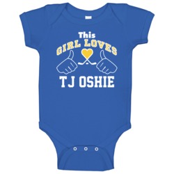 This Girl Loves Tj Oshie St Louis Hockey Fan Sports Baby One Piece This Girl Loves Tj Oshie St Louis Hockey Fan Sports Baby One Piece