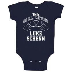 This Girl Loves Luke Schenn Toronto Hockey Fan Sports Baby One Piece This Girl Loves Luke Schenn Toronto Hockey Fan Sports Baby One Piece