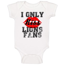 I Only Kiss Detroit Fans Sports Team City Football Baby One Piece I Only Kiss Detroit Fans Sports Team City Football Baby One Piece