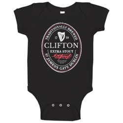 Clifton Irish Beer Label St Patricks Day Guinness Parody Grunge Baby O Clifton Irish Beer Label St Patricks Day Guinness Parody Grunge Baby O