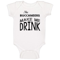 The Tampa Bay Football Team Makes Me Drink Funny Fan Baby One Piece The Tampa Bay Football Team Makes Me Drink Funny Fan Baby One Piece