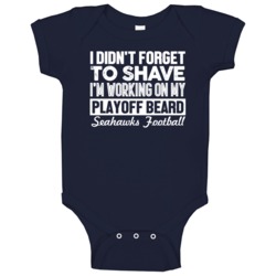 Seahawks Football Playoff Beard Funny Trending Sports Team Baby One Pi Seahawks Football Playoff Beard Funny Trending Sports Team Baby One Pi