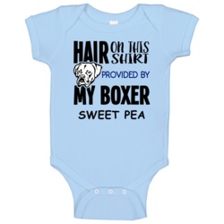 Sweet Pea Boxer Hair On Shirt Provided By Funny Baby One Piece Sweet Pea Boxer Hair On Shirt Provided By Funny Baby One Piece