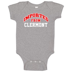 Imported From Clermont Florida Sports Team Trade Baby One Piece Imported From Clermont Florida Sports Team Trade Baby One Piece