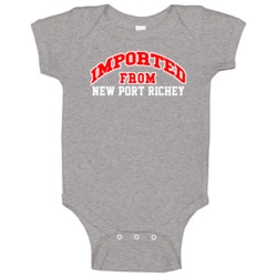 Imported From New Port Richey Florida Sports Team Trade Baby One Piece Imported From New Port Richey Florida Sports Team Trade Baby One Piece