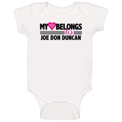 My Heart Belongs To Joe Don Duncan Denver Football Player Fan Baby One My Heart Belongs To Joe Don Duncan Denver Football Player Fan Baby One