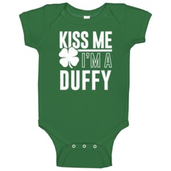 Duffy Kiss Me Im Irish Parody Custom Last Name St Patricks Day Baby On Duffy Kiss Me Im Irish Parody Custom Last Name St Patricks Day Baby On