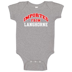 Imported From Langhorne Pennsylvania Sports Team Trade Baby One Piece Imported From Langhorne Pennsylvania Sports Team Trade Baby One Piece
