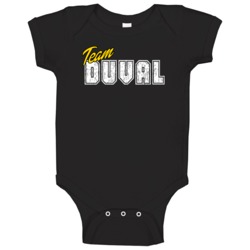 Team Duval Cool Custom Family Sports Last Name Reunion Baby One Piece