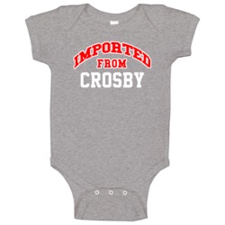 Imported From Crosby Texas Sports Team Trade Baby One Piece Imported From Crosby Texas Sports Team Trade Baby One Piece