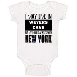 Live In Weyers Cave Virginia Mind In New York City Pride Baby One Piec