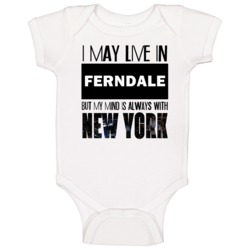 Live In Ferndale Washington Mind In New York City Pride Baby One Piece Live In Ferndale Washington Mind In New York City Pride Baby One Piece