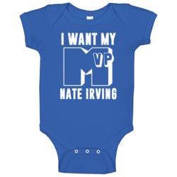 I Want My Mvp Nate Irving Indianapolis Football Player Fan Baby One Pi I Want My Mvp Nate Irving Indianapolis Football Player Fan Baby One Pi