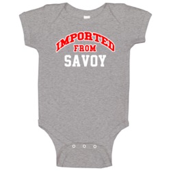 Imported From Savoy Texas Sports Team Trade Baby One Piece Imported From Savoy Texas Sports Team Trade Baby One Piece