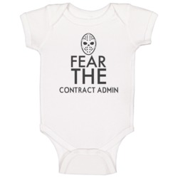 Fear The Contract Admin Spooky Occupation Baby One Piece Fear The Contract Admin Spooky Occupation Baby One Piece