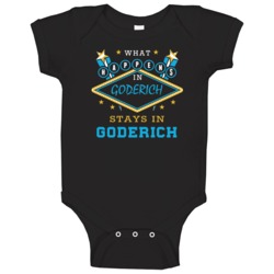 What Happens In Stays In Goderich Ontario Cool Vegas Parody Baby One P What Happens In Stays In Goderich Ontario Cool Vegas Parody Baby One P