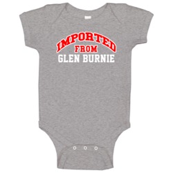 Imported From Glen Burnie Maryland Sports Team Trade Baby One Piece
