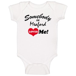 Somebody In Meaford Ontario Loves Me Cool Baby One Piece Somebody In Meaford Ontario Loves Me Cool Baby One Piece
