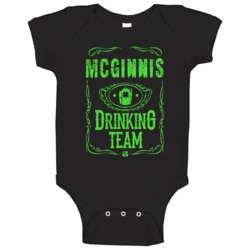 Mcginnis Irish Drinking Team Whiskey Beer Custom Last Name St Patricks