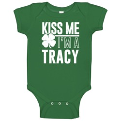 Tracy Kiss Me Im Irish Parody Custom Last Name St Patricks Day Baby On Tracy Kiss Me Im Irish Parody Custom Last Name St Patricks Day Baby On