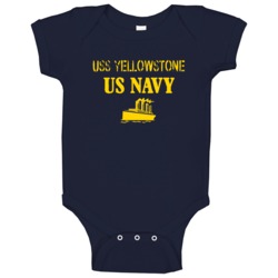 Uss Yellowstone Us Navy Ship Crew Baby One Piece Uss Yellowstone Us Navy Ship Crew Baby One Piece