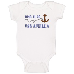 Uss Aucilla 16030 Anchor Navy Ship Baby One Piece Uss Aucilla 16030 Anchor Navy Ship Baby One Piece