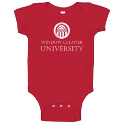 Window Cleaner University Occupation Baby One Piece Window Cleaner University Occupation Baby One Piece