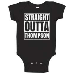 Straight Outta Thompson North Dakota City Compton Parody Grunge Baby O Straight Outta Thompson North Dakota City Compton Parody Grunge Baby O