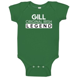 Gill Original Irish Legend Family Custom Last Name St Patricks Day Bab Gill Original Irish Legend Family Custom Last Name St Patricks Day Bab