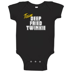 Team Deep Fried Twinkie Cool Foodie Team Food Fan Retro Baby One Piece Team Deep Fried Twinkie Cool Foodie Team Food Fan Retro Baby One Piece