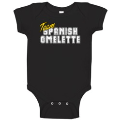 Team Spanish Omelette Cool Foodie Team Food Fan Retro Baby One Piece Team Spanish Omelette Cool Foodie Team Food Fan Retro Baby One Piece