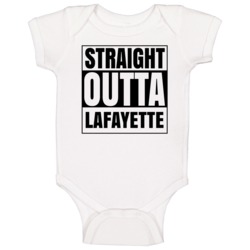 Straight Outta Lafayette Tennessee City Compton Parody Baby One Piece Straight Outta Lafayette Tennessee City Compton Parody Baby One Piece