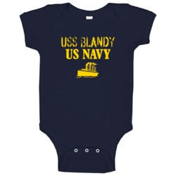 Uss Blandy Us Navy Ship Crew Baby One Piece Uss Blandy Us Navy Ship Crew Baby One Piece