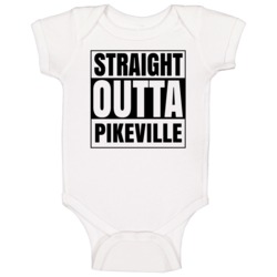 Straight Outta Pikeville Tennessee City Compton Parody Baby One Piece Straight Outta Pikeville Tennessee City Compton Parody Baby One Piece