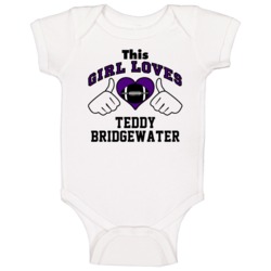 This Girl Loves Teddy Bridgewater Minnesota Football Player Sports Fan This Girl Loves Teddy Bridgewater Minnesota Football Player Sports Fan