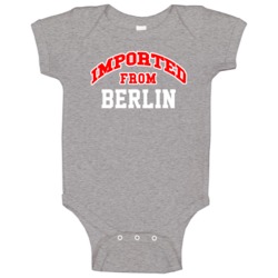 Imported From Berlin New Hampshire Sports Team Trade Baby One Piece Imported From Berlin New Hampshire Sports Team Trade Baby One Piece