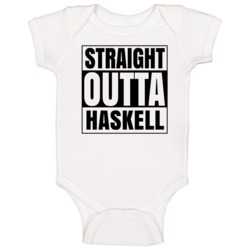 Straight Outta Haskell New Jersey City Compton Parody Baby One Piece Straight Outta Haskell New Jersey City Compton Parody Baby One Piece