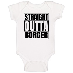Straight Outta Borger Texas City Compton Parody Baby One Piece Straight Outta Borger Texas City Compton Parody Baby One Piece