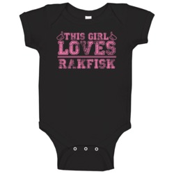 This Girl Loves Rakfisk Funny Food Fan Baby One Piece This Girl Loves Rakfisk Funny Food Fan Baby One Piece