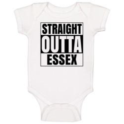 Straight Outta Essex Iowa City Compton Parody Baby One Piece Straight Outta Essex Iowa City Compton Parody Baby One Piece