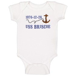 Uss Briscoe 28122 Anchor Navy Ship Baby One Piece Uss Briscoe 28122 Anchor Navy Ship Baby One Piece