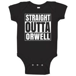 Straight Outta Orwell Ohio City Compton Parody Grunge Baby One Piece Straight Outta Orwell Ohio City Compton Parody Grunge Baby One Piece
