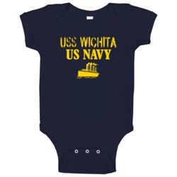 Uss Wichita Us Navy Ship Crew Baby One Piece