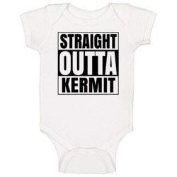 Straight Outta Kermit Texas City Compton Parody Baby One Piece Straight Outta Kermit Texas City Compton Parody Baby One Piece